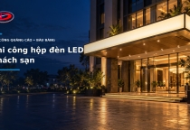 Thi công hộp đèn LED khách sạn tại Bàu Bàng 