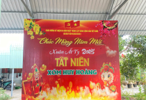 Băng Rôn Cho Tiệc Tất Niên Xóm Huy Hoàng