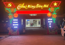 Cổng Chào Chúc Mừng Năm Mới và Mừng Đảng Mừng Xuân