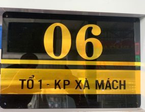 Biển chữ nổi inox mica